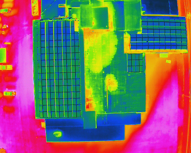 Areas of water infiltration can be easily identified